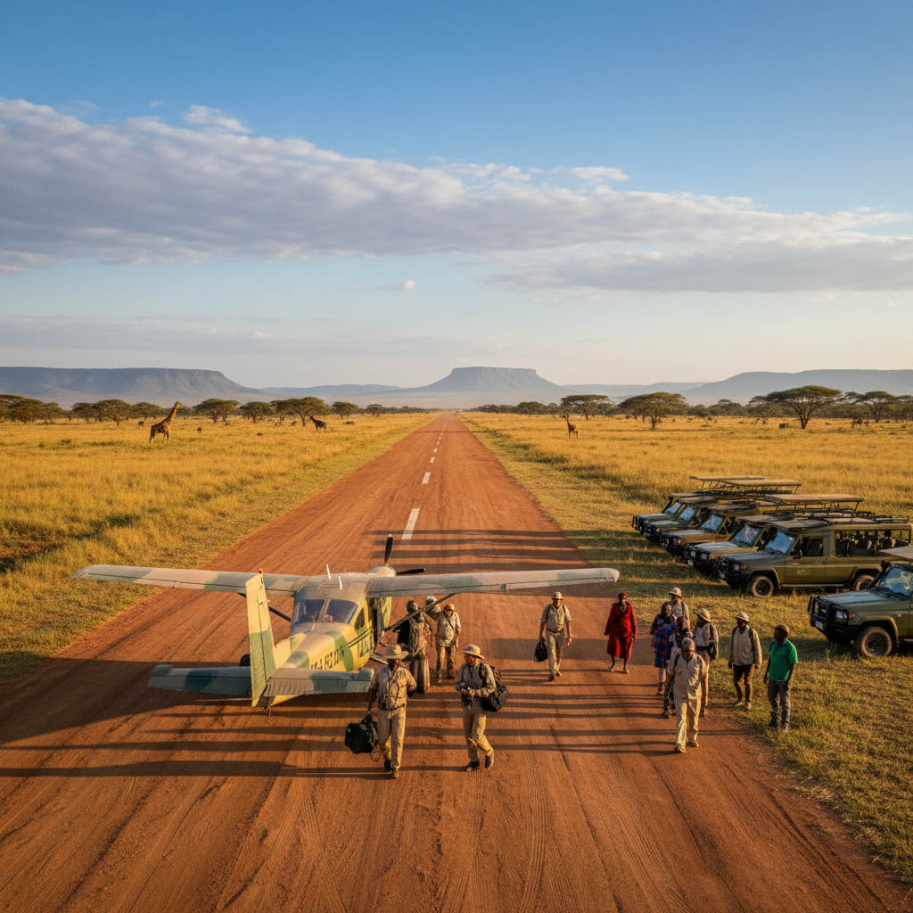 Image pour aeroport tanzanie pour safari