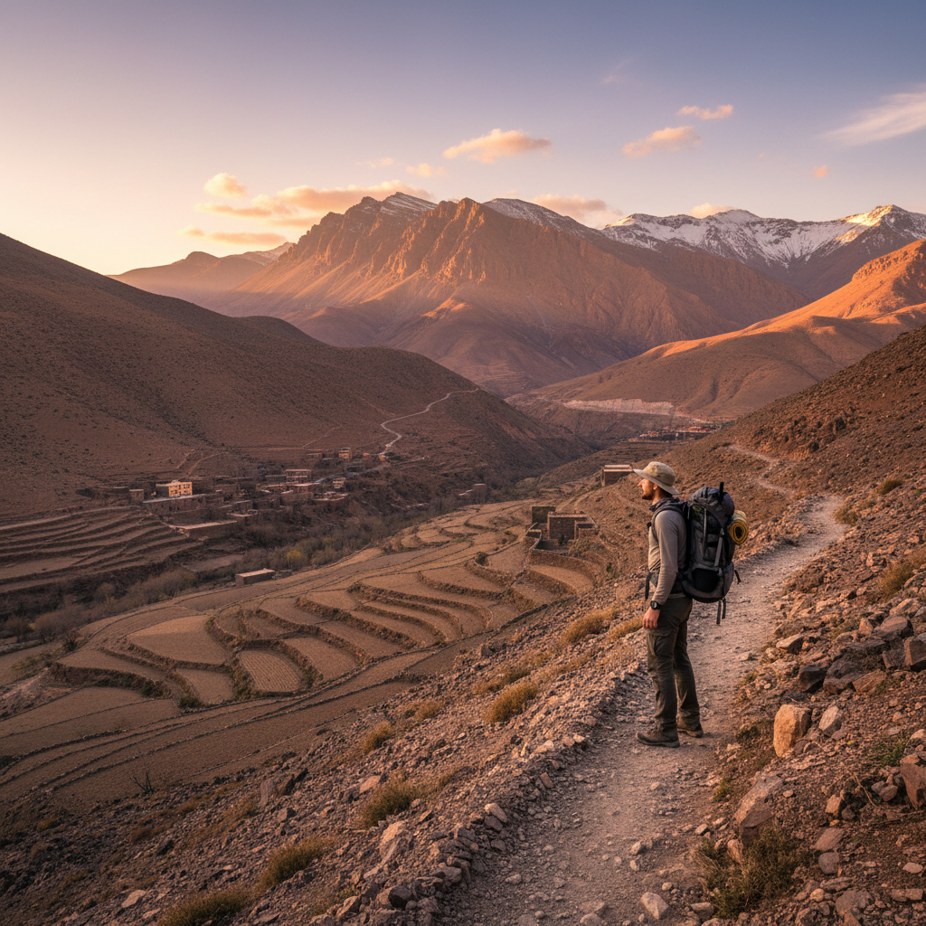 Image pour randonnée atlas maroc seul