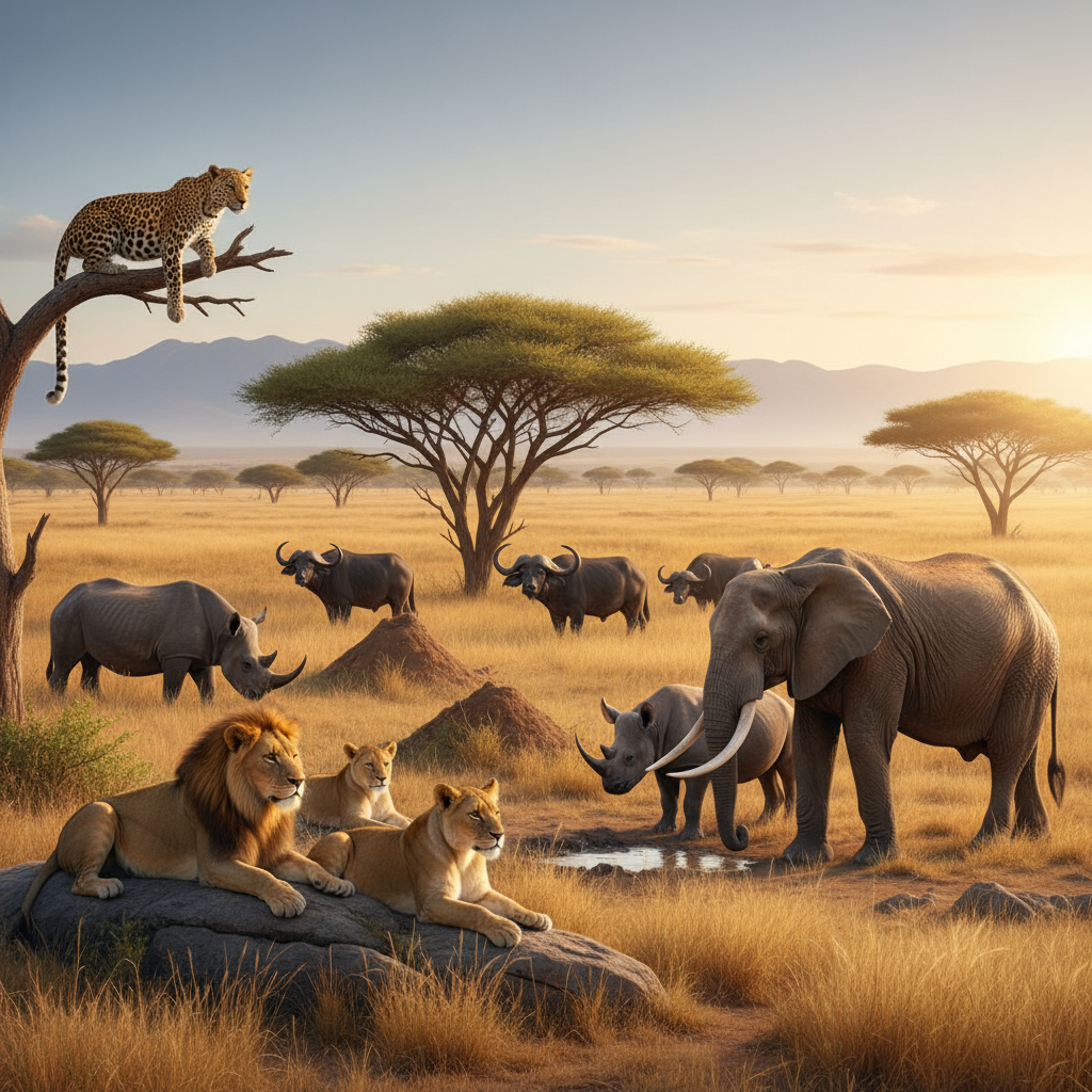 Image pour ou voir les big five en afrique