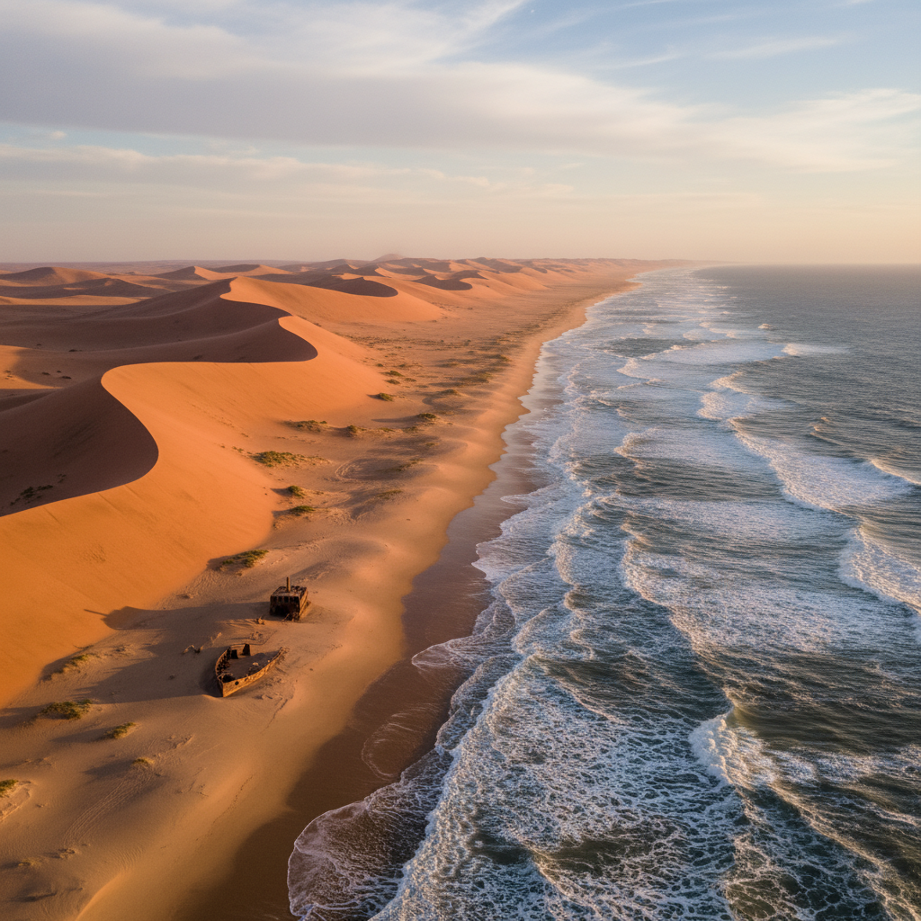 Image pour namibie plage desert